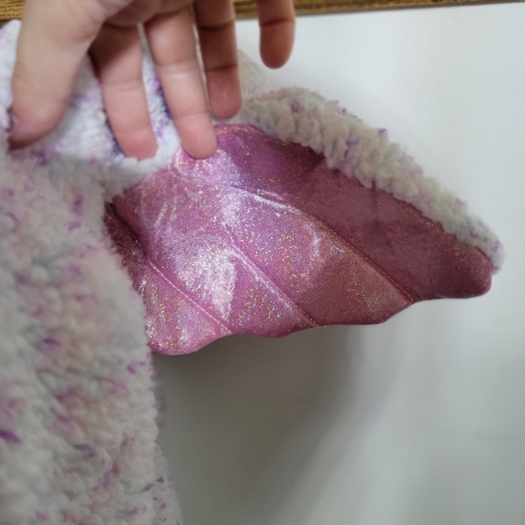 Target Unicorn Halloween Costume 6-12 M One Piece Pink Hood Wings Tail Dress Up - Picture 6 of 8